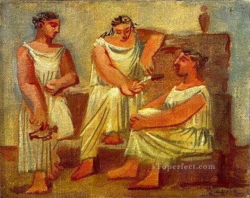 パブロ・ピカソ Painting - 噴水にいる 3 人の女性 3 1921 パブロ・ピカソ